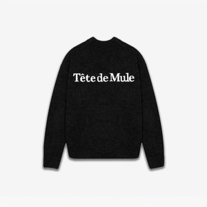 Alpaca Jacquard Knit - Black